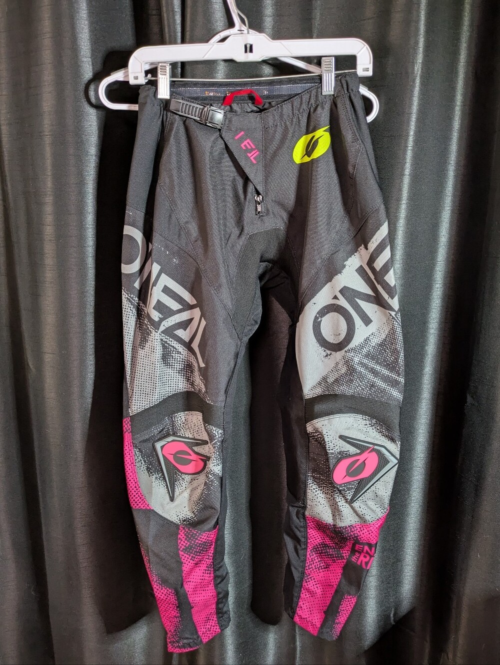 E2 O'Neal Element Women's Motocross Off-Road Riding Pants Black Pink Size 5/6